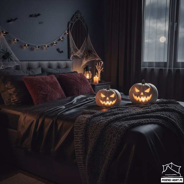 Zdjęcie przedstawia Halloweenowe stylizacje wnętrz
