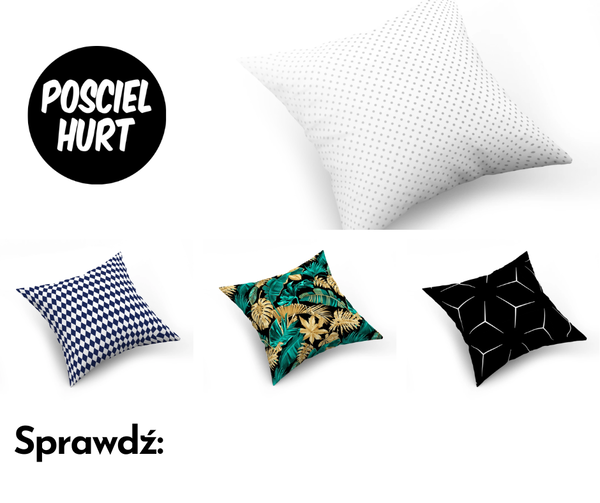 Poszewki z bawełny 100% w rozmiarze 40x40cm - nowa dostawa - sprawdź koniecznie.