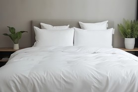 POŚCIEL HOTELOWA BIAŁA 140x200cm + 1 Poszewka 150g/m2 100% BAWEŁNA