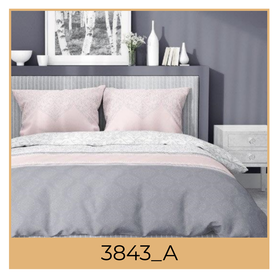 Komplet Pościeli 160x200 + 2x70x80, 100% Bawełna, 140g/m2, wzór: 3843a