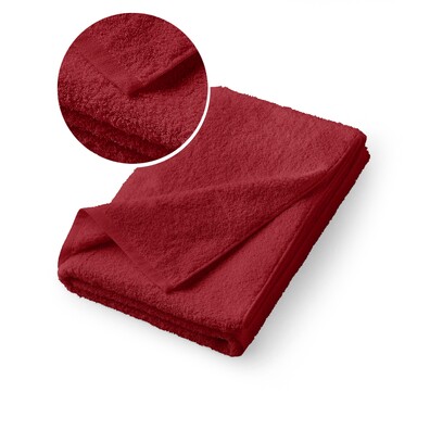 RĘCZNIK KĄPIELOWY 70x140 SPA HOTELOWY Duży Bawełniany 500g/m2 CHŁONNY - Czerwony