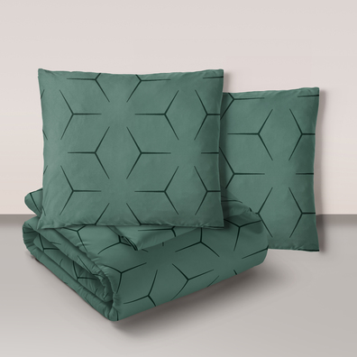 Pościel z Kory 160x200 + 2x70x80 Bawełniana Produkt Polski Bielawa - MILANO OLIWKA