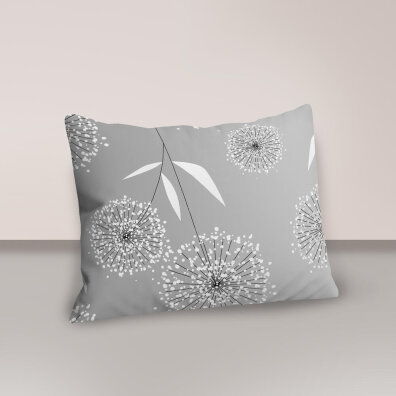  Poszewka 70x80cm na poduszkę 100% bawełna wzór: DMUCHAWiEC SZARY