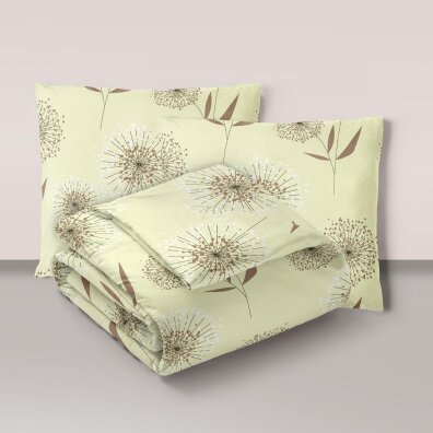 POŚCIEL Z KORY 160x200cm + 2x70x80cm POLSKI PRODUCENT - DMUCHAWIEC EKRI