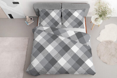 Komplet Pościeli 160x200 + 2x70x80, 100% Bawełna, 140g/m2, wzór: 4552 A