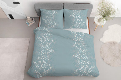 Komplet Pościeli 160x200 + 2x70x80, 100% Bawełna, 140g/m2, wzór: 5062_B