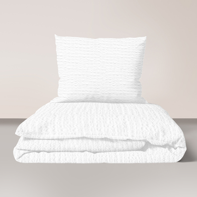 POŚCIEL Z KORY 160x200 + 2x70x80 Bawełna 100% Bielawa Produkt Polski - KOLOR BIAŁY