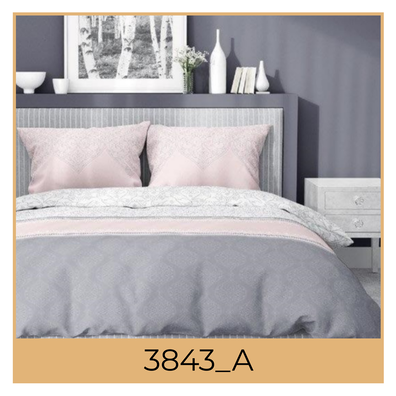 Komplet Pościeli 160x200 + 2x70x80, 100% Bawełna, 140g/m2, wzór: 3843a