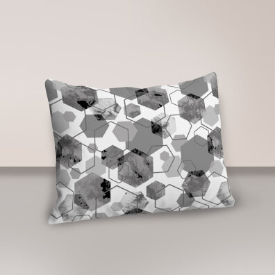 Poszewka 70x80cm na poduszkę 100% bawełna - 1652 szary