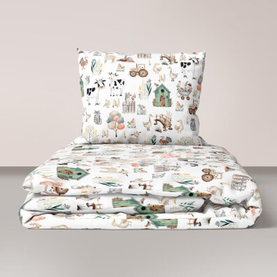 Pościel DZIECIĘCA 140x200 poszewka 50x70 dla dziecka 100% bawełna CERTYFIKAT Polska Farma