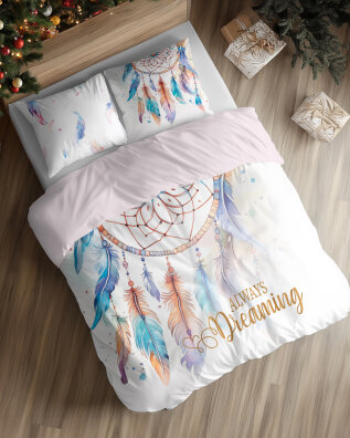 Pościel Bawełniana Małżeńska 200x220 + 2x70x80 Holland 100% bawełna 5834 A