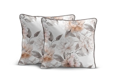 Poszewki Perkal 40x40 Komplet 2 szt. Bawełna 100% Lamówka Premium 5894b
