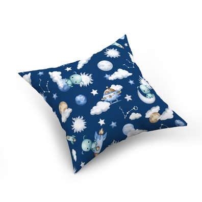 Poszewka na poduszkę jasiek 40x40 100% BAWEŁNA - UFO Granat