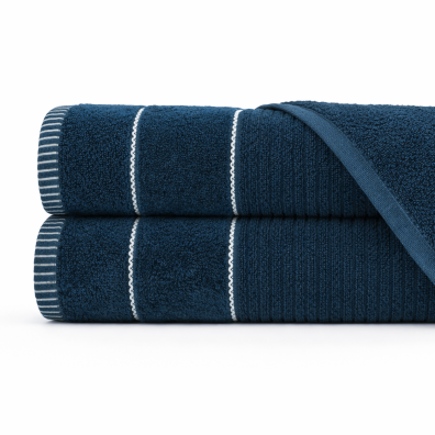 Zestaw Ręczników 2x 70x140 cm TEO 470 g/m2 Bawełniane, Miękkie kolor: Niebieski