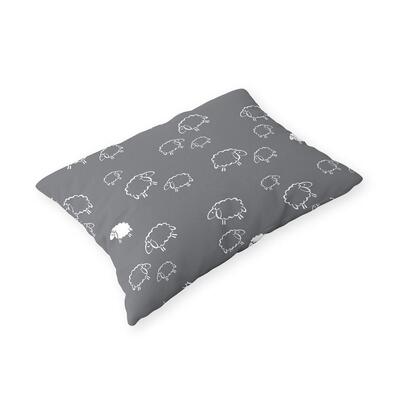 Poszewka 70x80cm na poduszkę 100% bawełna wzór: Baranki szare 