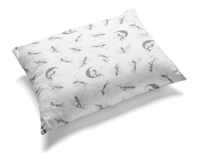 Poszewka 70x80cm na poduszkę 100% bawełna - wróżki szare