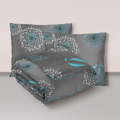 Pościel z Kory 160x200 + 2x70x80 Bawełniana Produkt Polski Bielawa - DMUCHAWIEC TURKUS