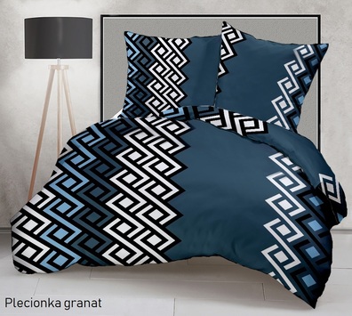 POŚCIEL Z KORY 160x200cm + 2x70x80cm POLSKI PRODUCENT- PLECIONKA GRANAT