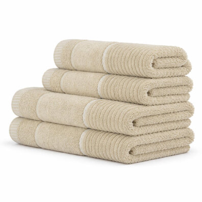 Zestaw Ręczników TEO 4 szt. – 2x 70x140 + 2x 50x90 cm | Bawełna 470 g/m2 kolor: Beżowy 176