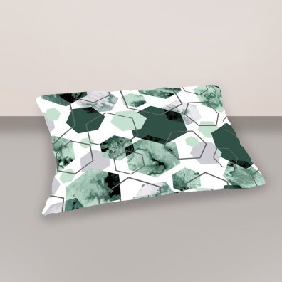 Poszewka na poduszkę 40x60cm BAWEŁNA 100% CERTYFIKAT - 1612 zielony