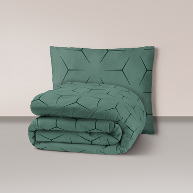 Pościel z Kory 140x200 + 1x70x80 Bawełna 100% Bielawa Produkt Polski MILANO OLIWKA