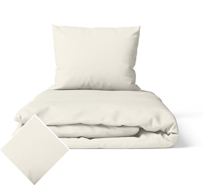 Komplet Pościeli 160x200 + 2x70x80, 100% Bawełna, 140g/m2, kolor:  ekri, ecru
