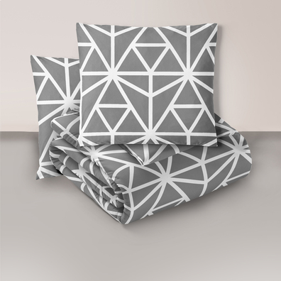 Komplet Pościeli 160x200 + 2x70x80, 100% Bawełna, 140g/m2, wzór: 376 N