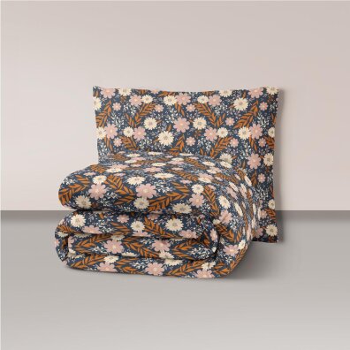 Pościel z Kory 140x200 + 1x70x80 Bawełna 100% Bielawa Produkt Polski - florystyka kolorowa