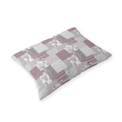 Poszewka 70x80cm na PODUSZKĘ z KORY, wzór: Paczwork Motyl Puder Róż