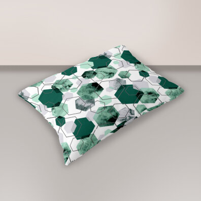 Poszewka na poduszkę 50x60cm BAWEŁNA CERTYFIKAT - 1612 zielony