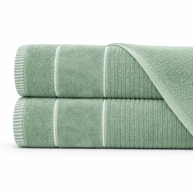 Zestaw Ręczników 2x 70x140 cm TEO 470 g/m2 Bawełniane, Miękkie kolor: Mięta