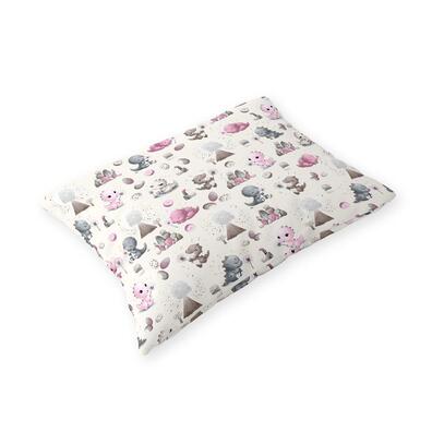 Poszewka 70x80cm na poduszkę 100% bawełna wzór: Dinusie Róż
