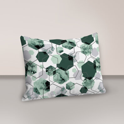 Poszewka 70x80cm na poduszkę 100% bawełna -  1612 zielony