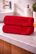 Zestaw 2x RĘCZNIK KĄPIELOWY 70x140 SPA HOTELOWY Duży Bawełniany 550g/m2 - VITO Czerwony (6)