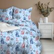POŚCIEL Z KORY 160x200 + 2x70x80 Bawełna 100% Bielawa Produkt Polski -  bałtyk niebieski (2)