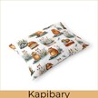 Poszewka 70x80cm na poduszkę 100% bawełna - kapibary (2)