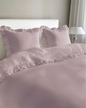 Pościel z falbaną 220x200cm 100% BAWEŁNA pościel w stylu BOHO kolor RÓŻ / PINK (7)