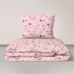 Pościel z Kory 160x200 + 2x70x80 Bawełna 100% Bielawa Produkt Polski - Rumianki Różowe (1)