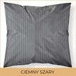 Poszewka na poduszkę 40x40 Hotelowa Adamaszek CIEMNY SZARY (2)