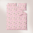 Pościel z Kory 160x200 + 2x70x80 Bawełna 100% Bielawa Produkt Polski - Rumianki Różowe (2)