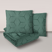 Pościel z Kory 160x200 + 2x70x80 Bawełniana Produkt Polski Bielawa - MILANO OLIWKA (1)