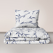 Pościel z Kory 160x200 + 2x70x80 Bawełna 100% Bielawa Produkt Polski -  Oliwka niebieska (1)
