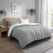 Pościel Dwustronna 160x200cm 2x70x80cm, 140g/m2,100% bawełna wzór: Milano Szaro Białe Mix (4)