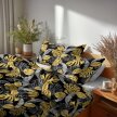 Pościel z Kory 220x200 + 2 poszewki PREMIUM 100% bawełna polska : Czarne liście 3D (5)