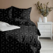 POŚCIEL Z KORY 160x200cm + 2x70x80cm POLSKI PRODUKT MILANO CZARNO BIAŁE (13)