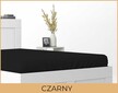 Prześcieradło 220x200cm SATYNA z gumką czarne (2)