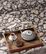 Komplet Pościeli 160x200 + 2x 70x80,  100% Bawełna, 140g/m2, wzór: Kwiat Pustyni na Brązie (3)
