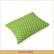 Poszewka na poduszkę 40x60cm BAWEŁNA 100% CERTYFIKAT - Grochy Sałata (2)
