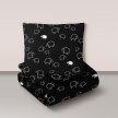 Pościel z Kory 140x200 + poszewka 70x80 POLSKI PRODUCENT - Baranki Czarne (1)