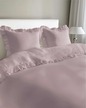 Pościel z falbaną 160x200cm 100% BAWEŁNA pościel w stylu BOHO kolor RÓŻ / PINK (1)